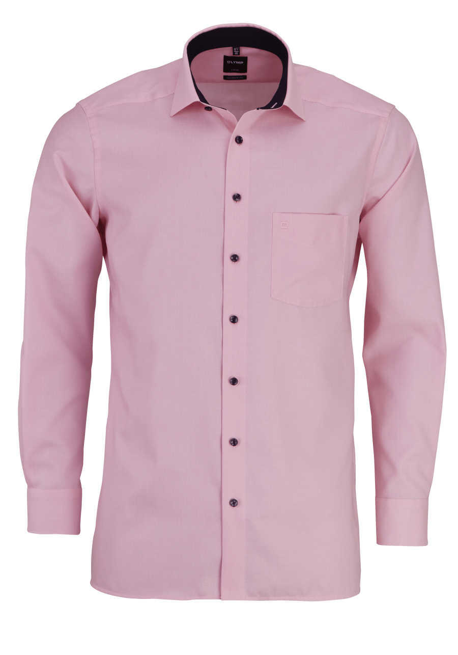 Produktbild fr 'OLYMP Luxor modern fit Hemd Langarm Struktur rosa'