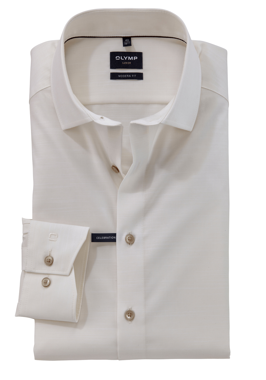 Produktbild fr 'OLYMP Luxor modern fit Hemd Wedding Special New kent Kragen Faux beige'