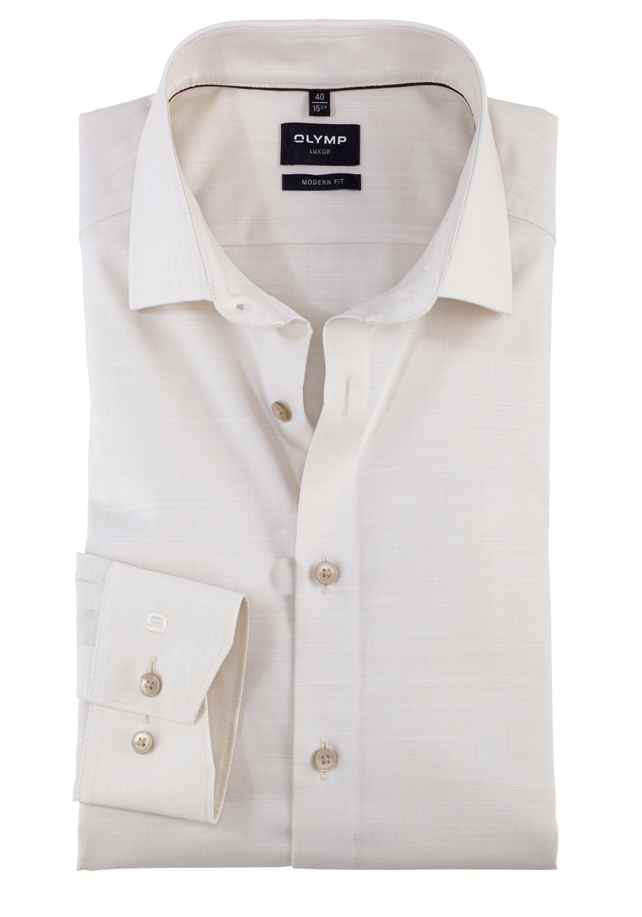 Produktbild fr 'OLYMP Luxor modern fit Hemd Wedding Special New kent Kragen Faux ecru'