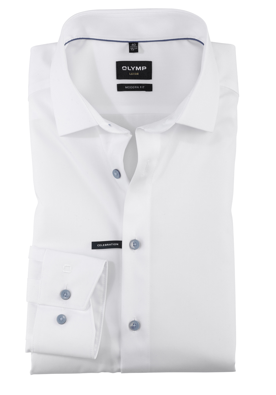 Produktbild fr 'OLYMP Luxor modern fit Hemd Wedding Special New kent Kragen wei'