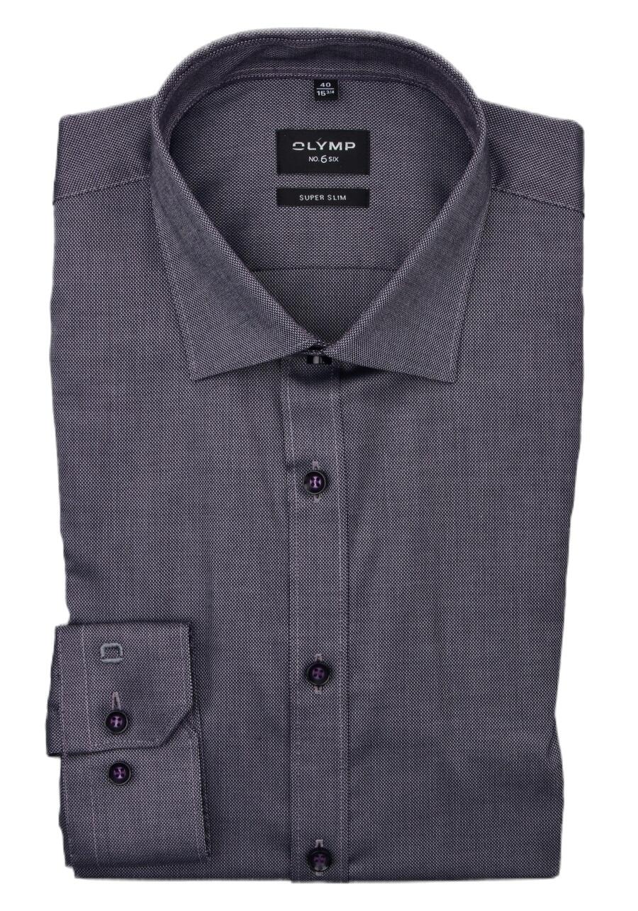 Produktbild fr 'OLYMP No. Six super slim Hemd Langarm aubergine'