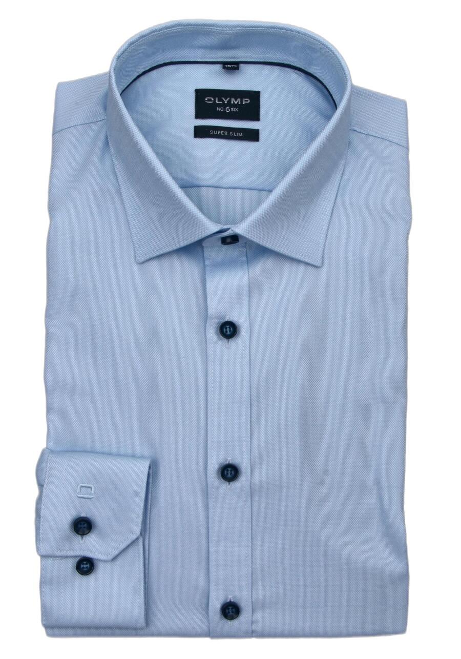 Produktbild fr 'OLYMP No. Six super slim Hemd Langarm hellblau'