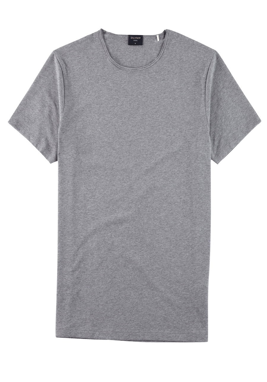 Produktbild fr 'OLYMP Regular Fit T-Shirt Halbarm Rundhals Stretch Jersey grau'