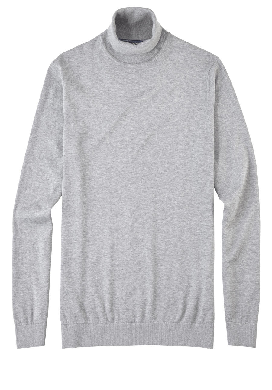 Produktbild fr 'OLYMP Strick Rollkragenpullover Langarm Strick hellgrau'