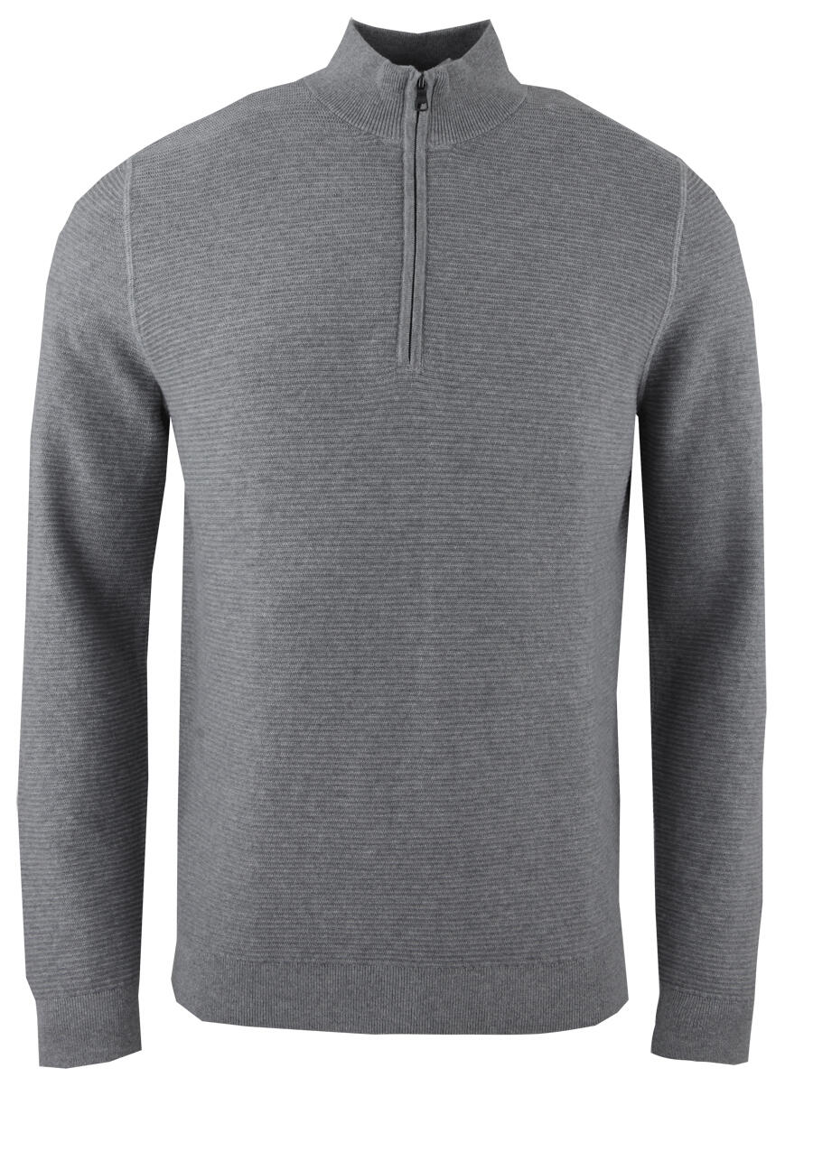 Produktbild fr 'OLYMP regular fit Troyer Langarm Stehkragen Zipper hellgrau'