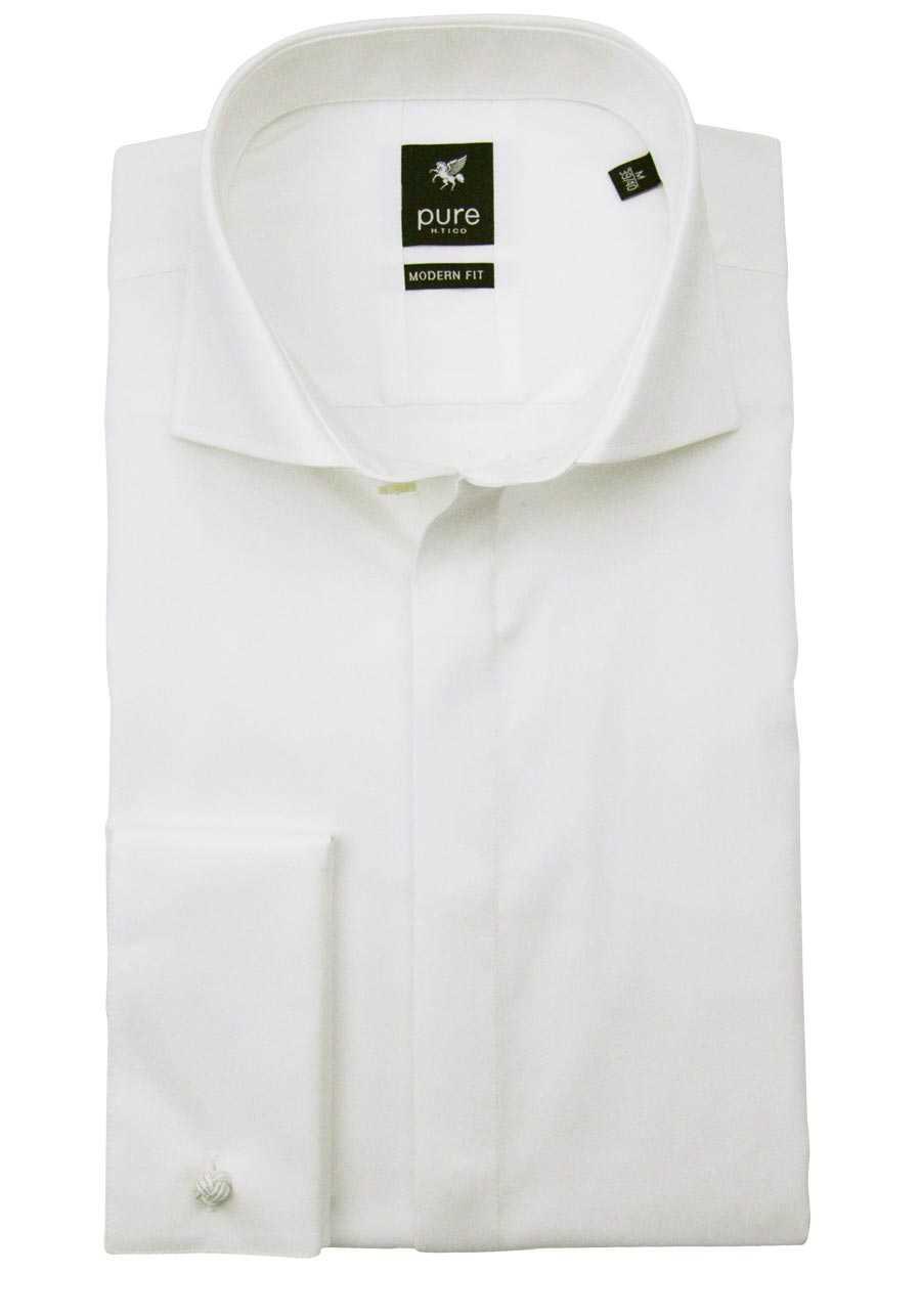 Produktbild fr 'PURE Modern Fit Galahemd Langarm Haifischkragen beige'