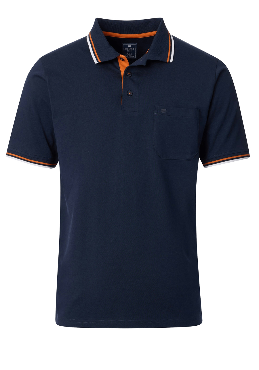 Produktbild fr 'REDMOND Comfort Fit Polo Halbarm Jersey nachtblau'