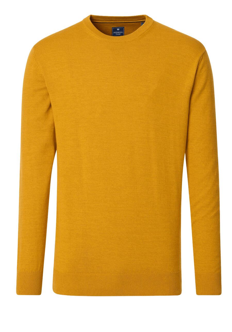 Produktbild fr 'REDMOND Pullover Langarm Rundhalsausschnitt Strick gelb'