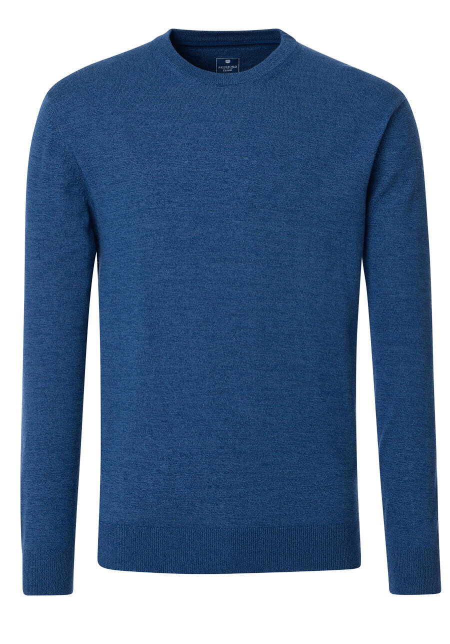 Produktbild fr 'REDMOND Pullover Langarm Rundhalsausschnitt Strick rauchblau'