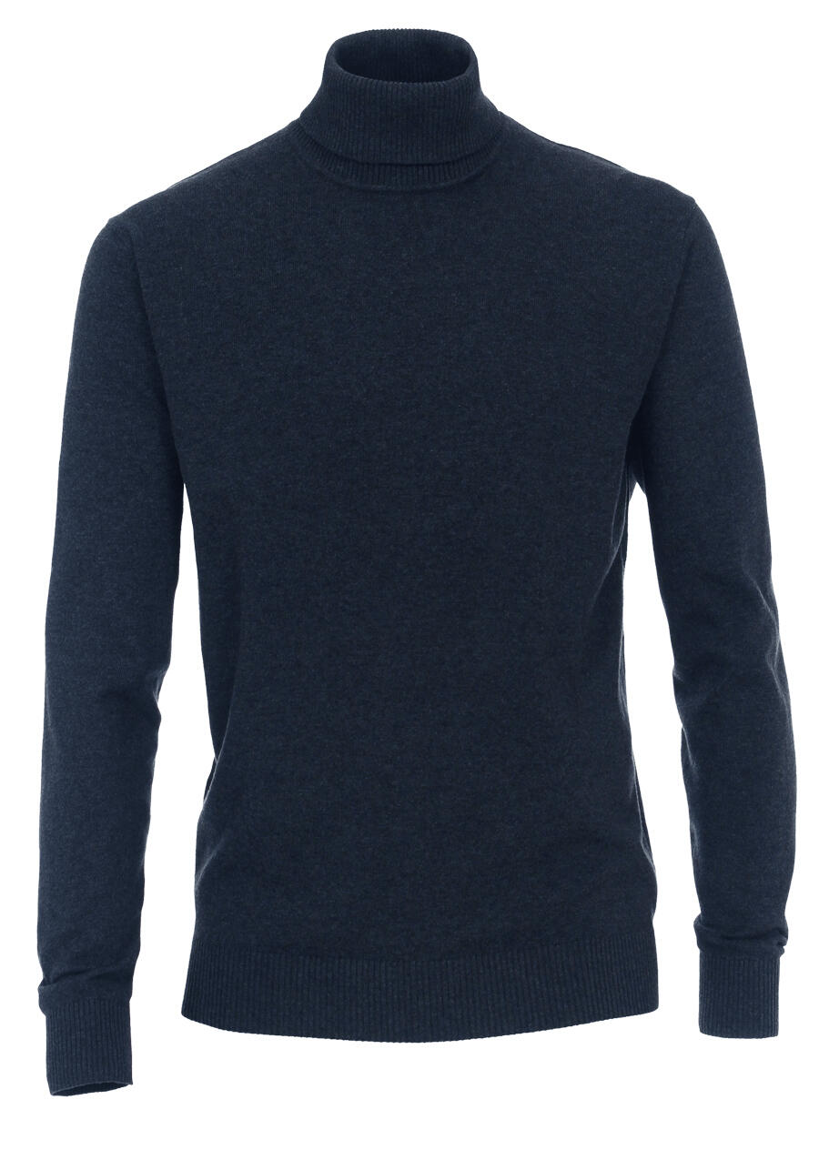 Produktbild fr 'REDMOND Rollkragenpullover Langarm Strick nachtblau'