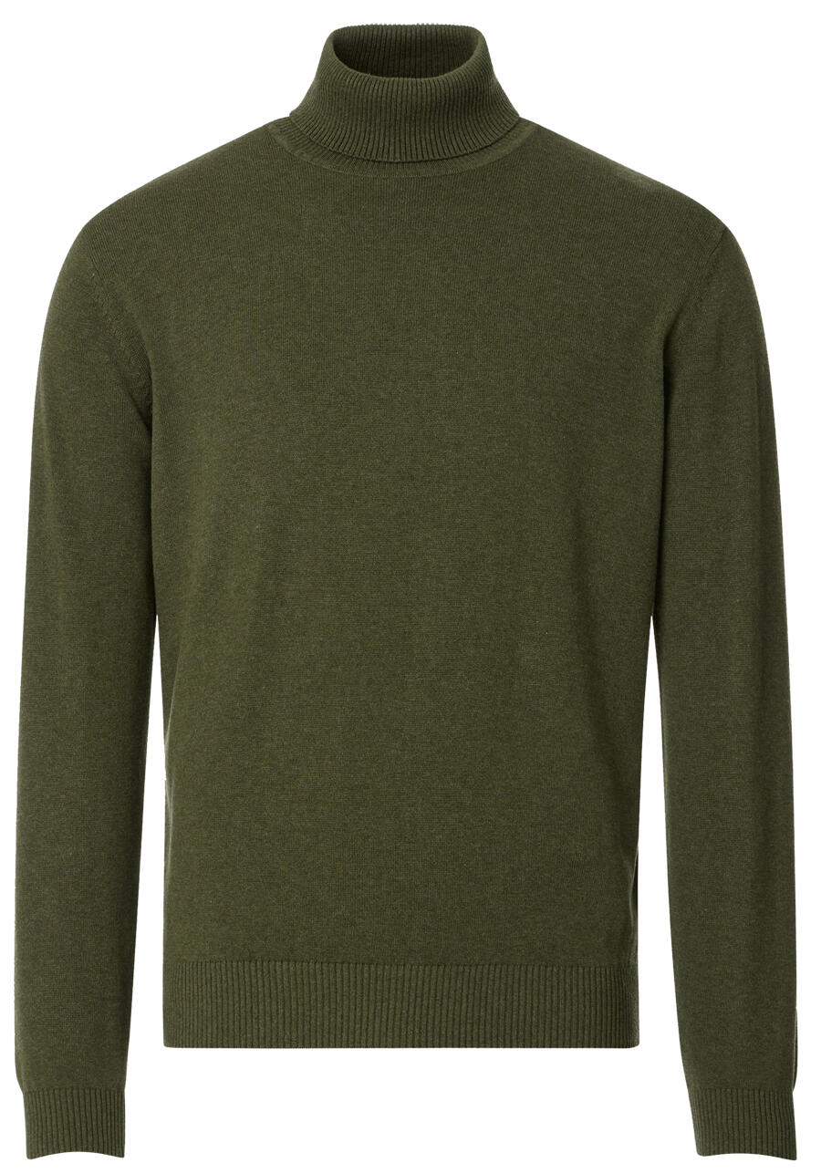 Produktbild fr 'REDMOND Rollkragenpullover Langarm Strick oliv'