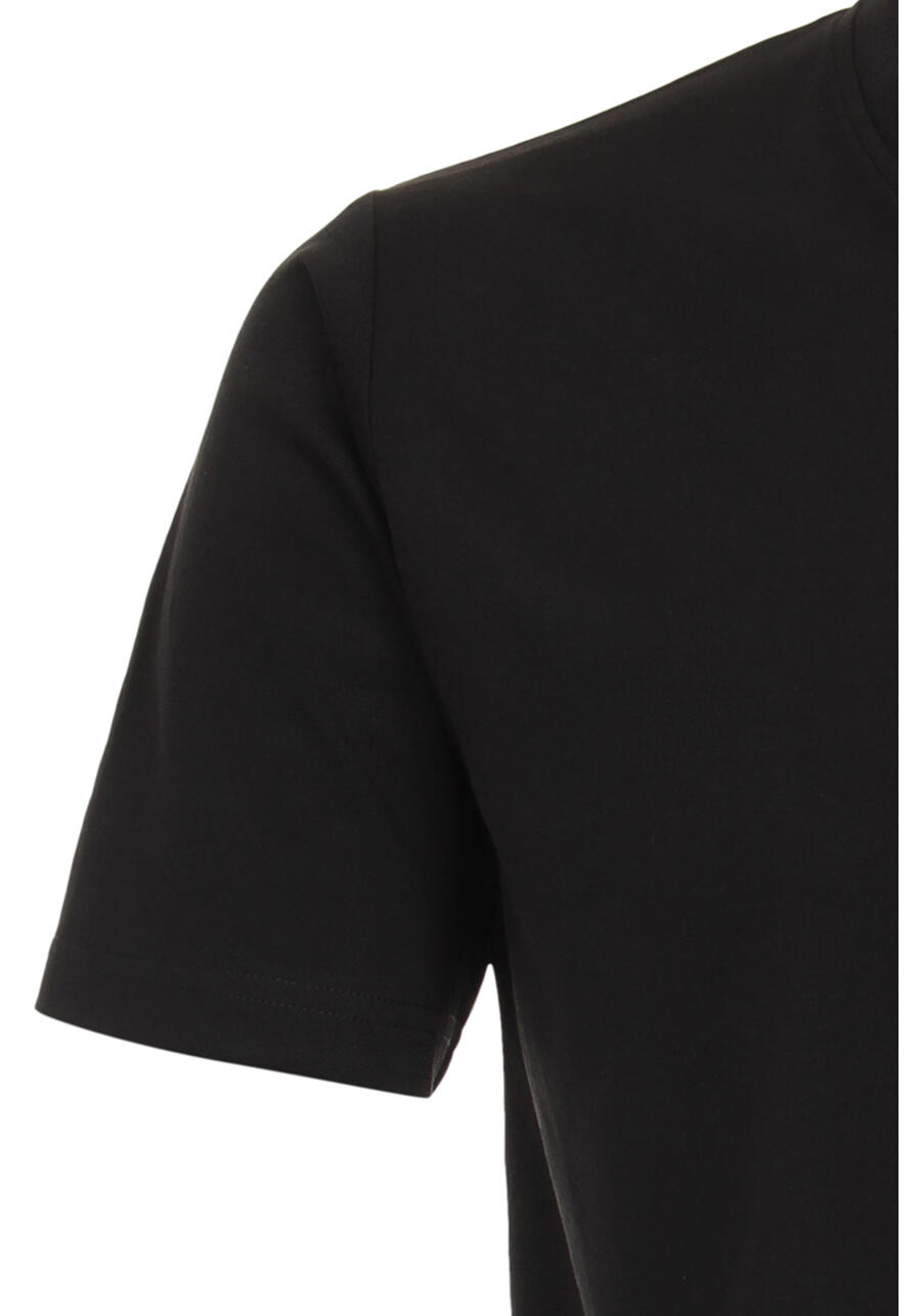 Produktbild fr 'REDMOND T-Shirt Halbarm Rundhals Pique schwarz'