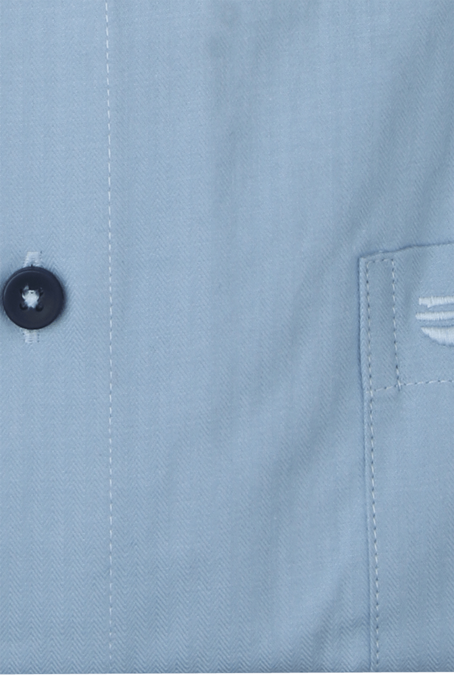 Produktbild f�r 'REDMOND Casual Modern Fit Hemd Langarm New Kent Kragen Fischgrat hellblau'