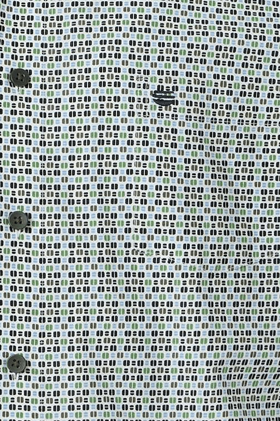 Produktbild f�r 'REDMOND Casual Modern Fit Hemd Langarm Button Down Kragen Muster gr�n'