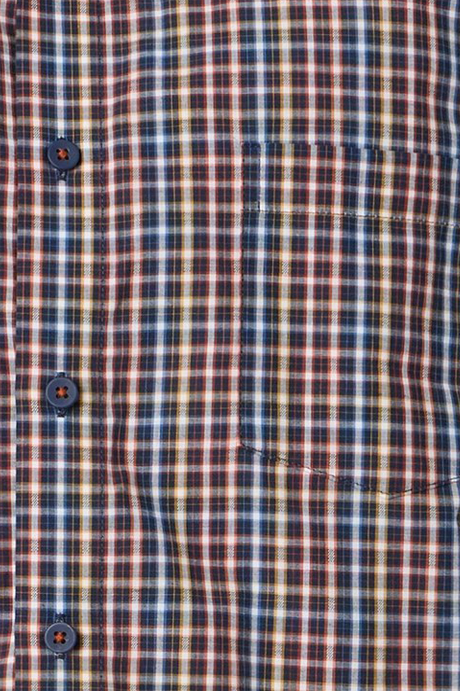 Produktbild fr 'REDMOND Casual Comfort Fit Hemd Halbarm Karo blau'