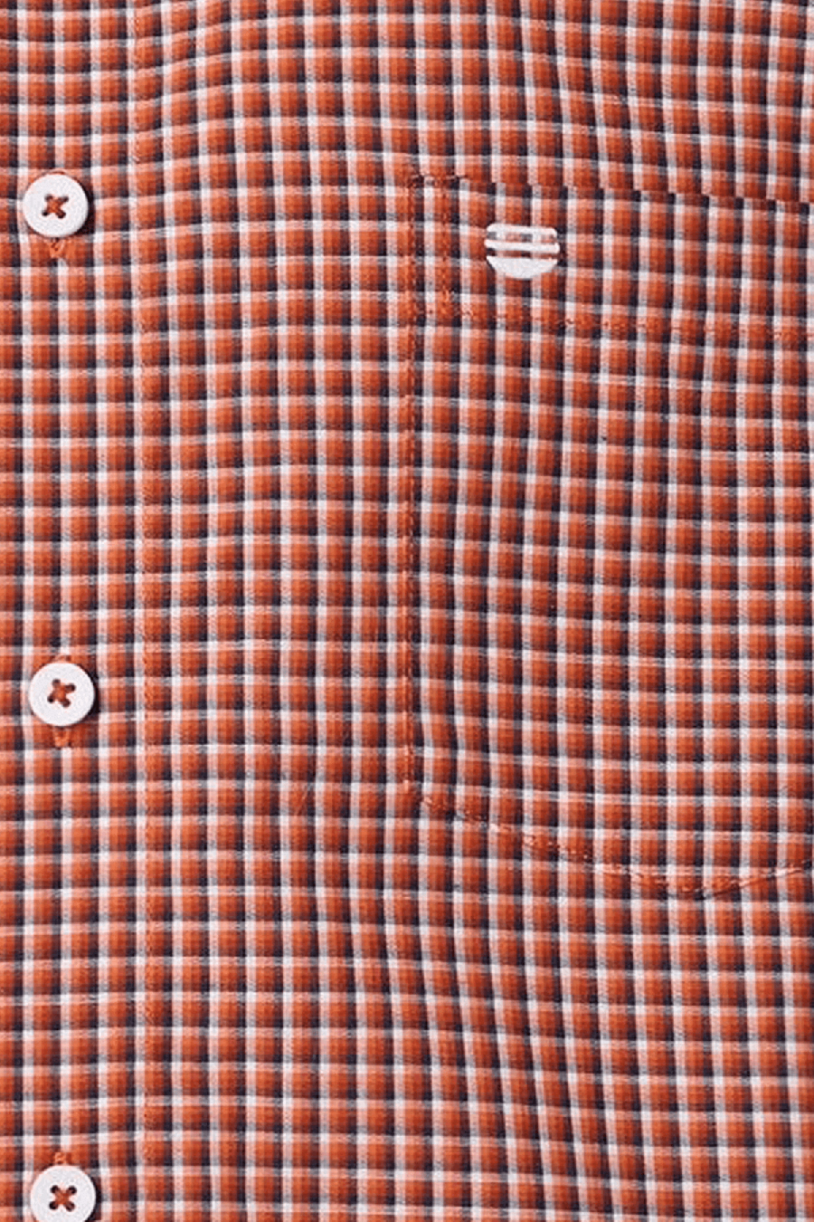 Produktbild fr 'REDMOND Casual Modern Fit Hemd Halbarm Karo orange'
