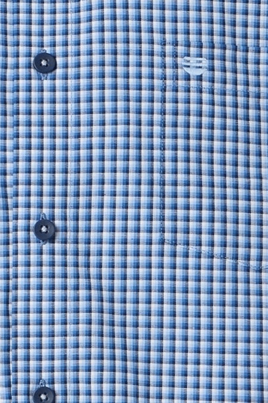 Produktbild fr 'REDMOND Casual Modern Fit Hemd Halbarm Karo blau'
