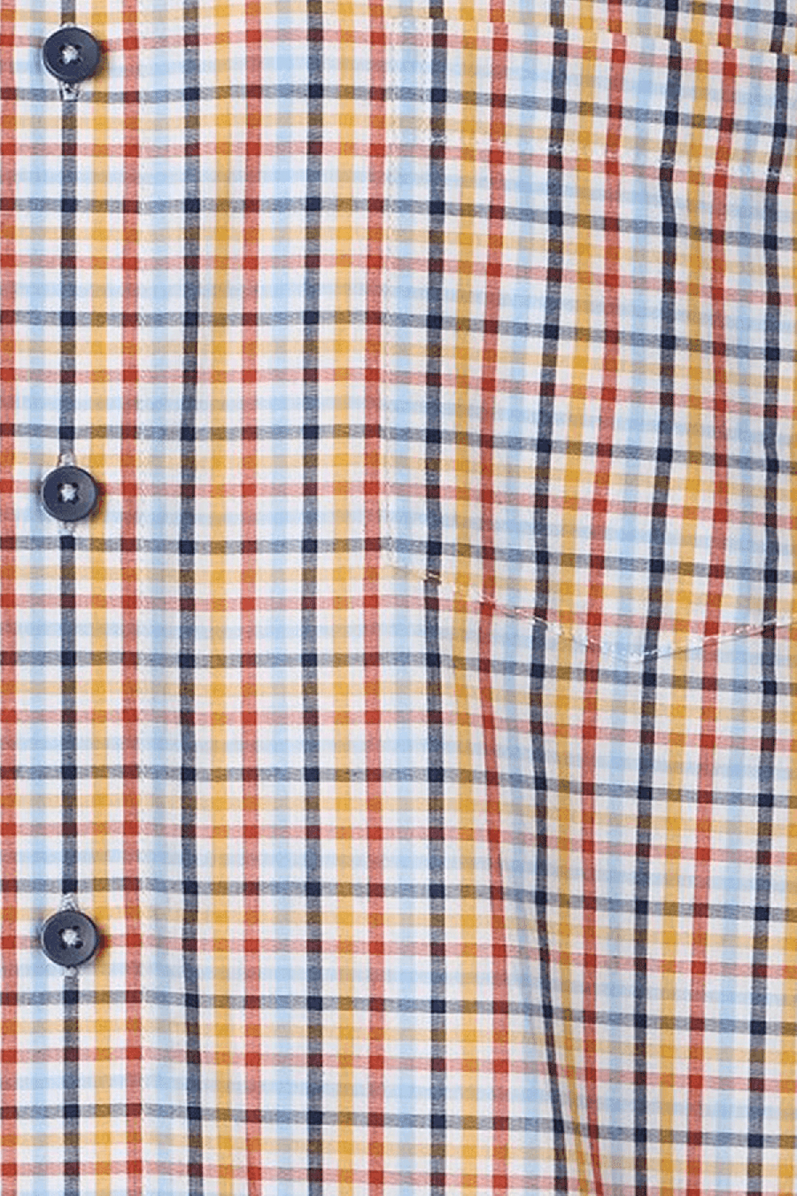 Produktbild fr 'REDMOND Casual Modern Fit Hemd Halbarm Multikaro rot'