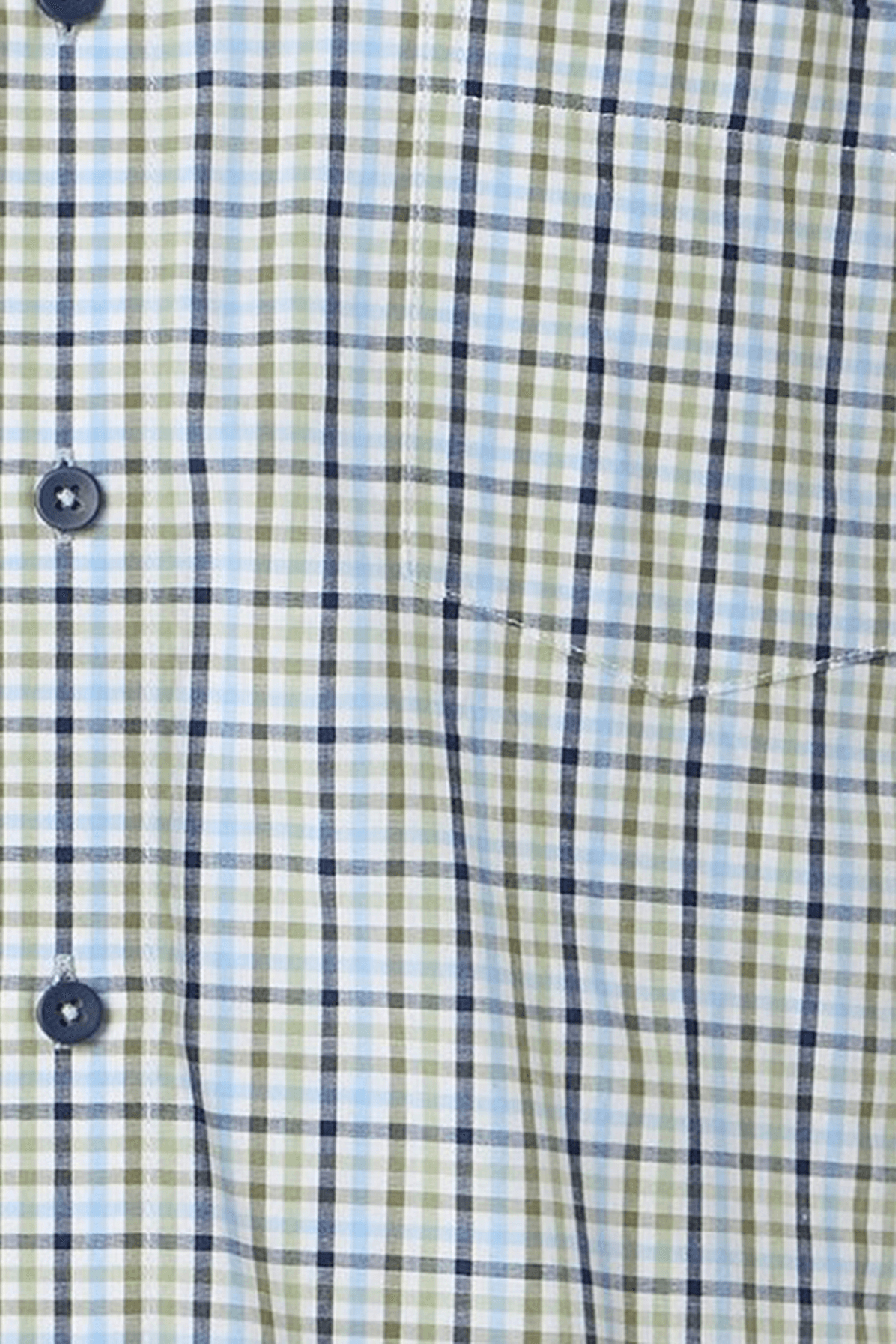 Produktbild fr 'REDMOND Casual Modern Fit Hemd Halbarm Multikaro grn'