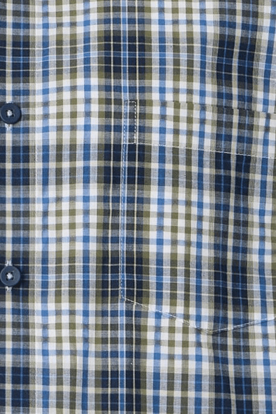 Produktbild fr 'REDMOND Casual Modern Fit Hemd Halbarm Multikaro grn'