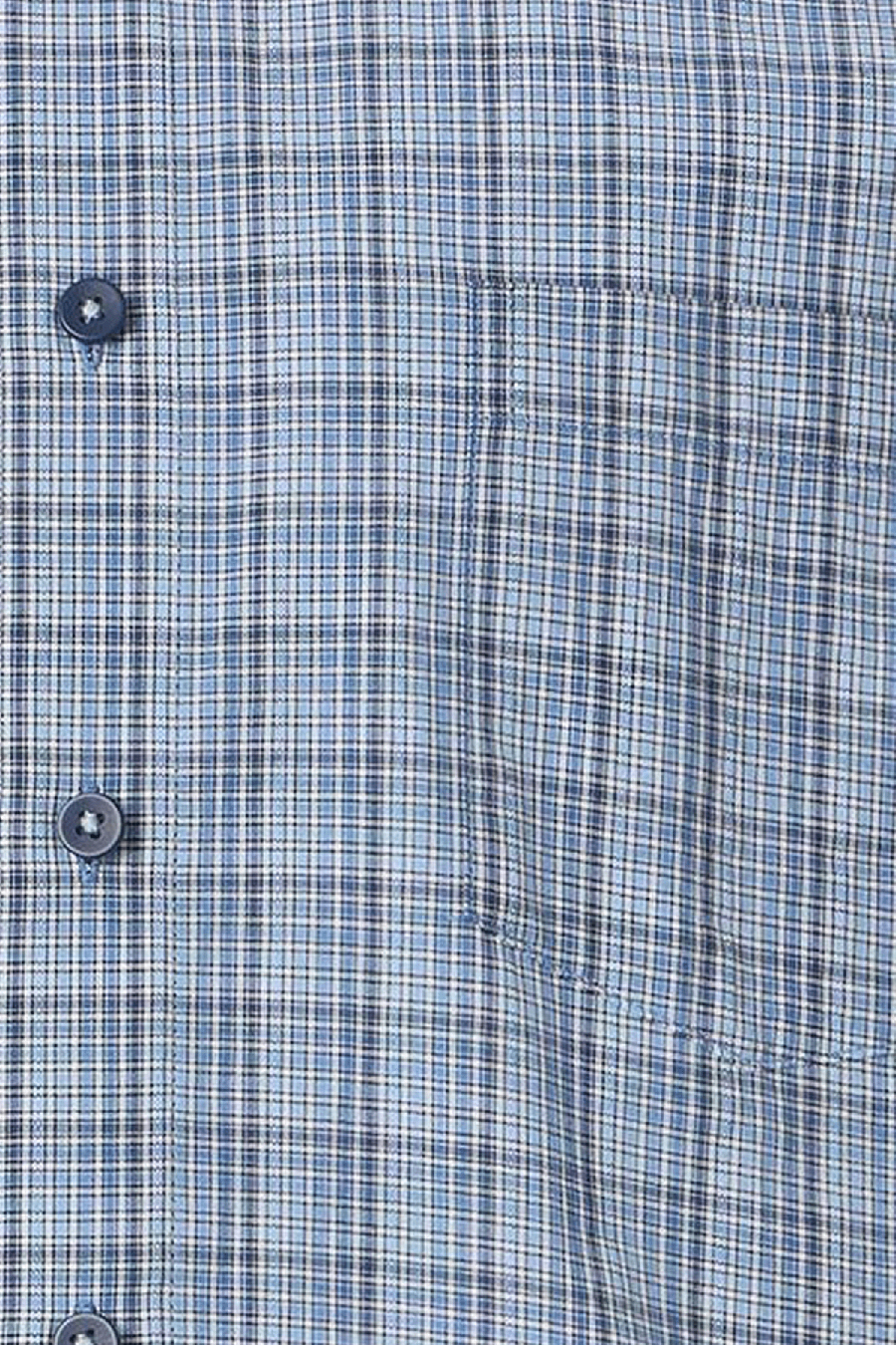 Produktbild fr 'REDMOND Casual Modern Fit Hemd Halbarm Karo blau'