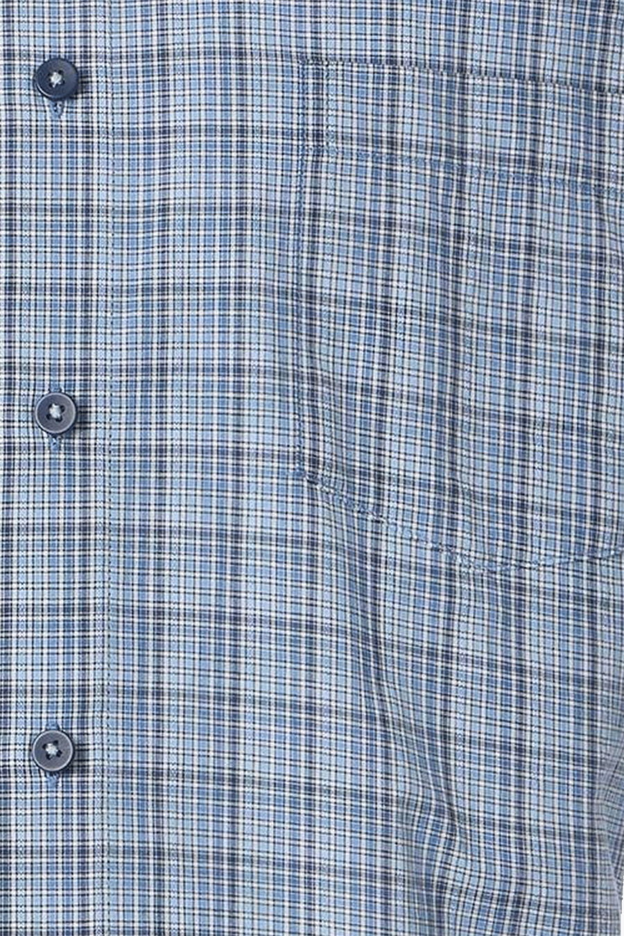 Produktbild fr 'REDMOND Casual Comfort Fit Hemd Halbarm Karo blau'