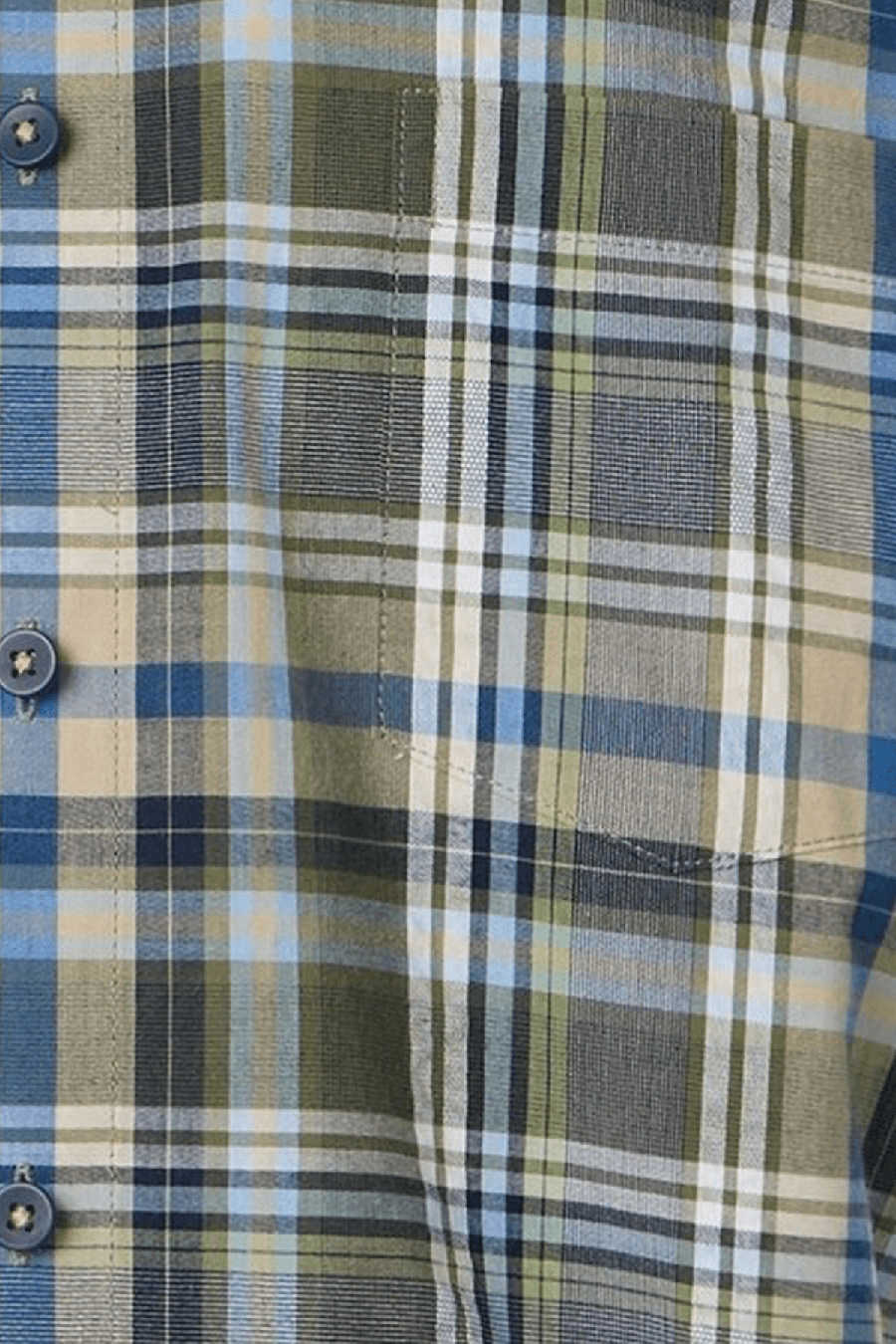 Produktbild fr 'REDMOND Casual Comfort Fit Hemd Halbarm Multikaro grn'