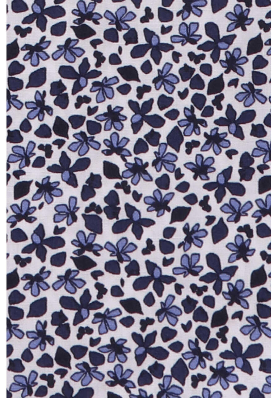 Produktbild f�r 'SEIDENSTICKER Slim Hemd extra langer Arm Haifischkragen Muster blau'