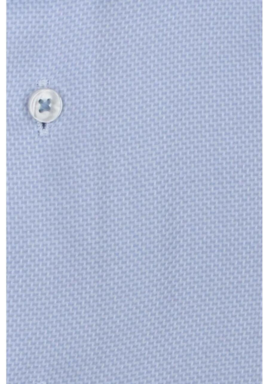 Produktbild fr 'SEIDENSTICKER Slim Hemd extra langer Arm New Kent Kragen Struktur hellblau'