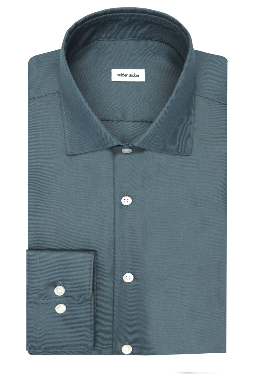 Produktbild f�r 'SEIDENSTICKER Shaped Hemd extra langer Arm Twill oliv'