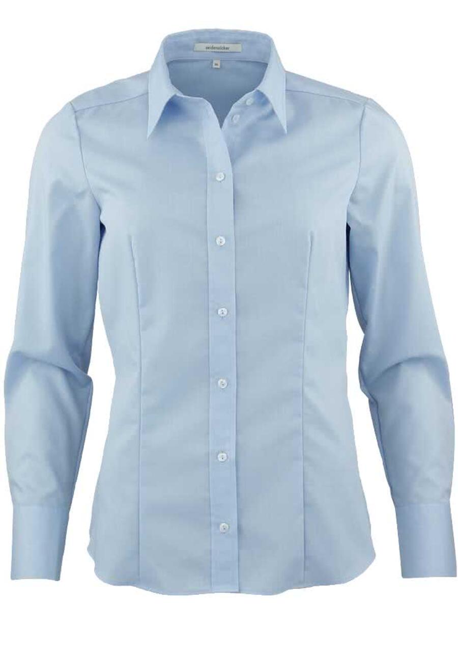 Produktbild f�r 'SEIDENSTICKER Regular Bluse Langarm Hemdkragen Fil a Fil hellblau'