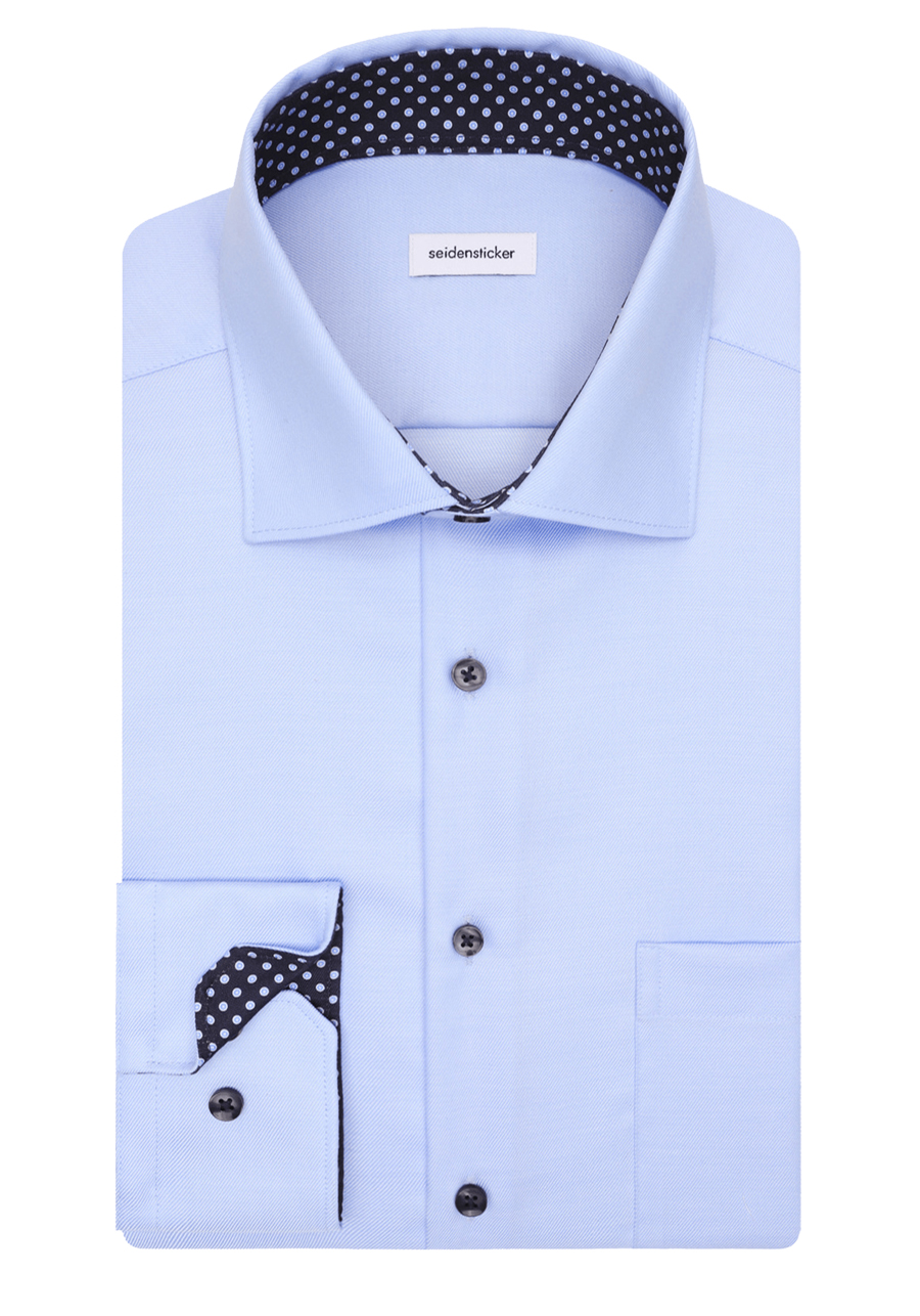 Produktbild f�r 'SEIDENSTICKER Regular Hemd extra langer Arm New Kent Kragen Feintwill hellblau'