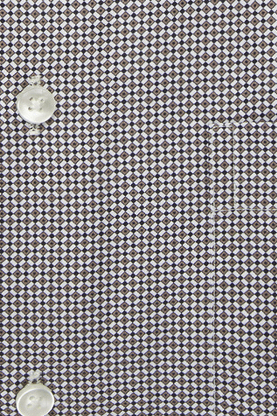 Produktbild f�r 'SEIDENSTICKER Regular Hemd Langarm New Kent Kragen Muster braun'
