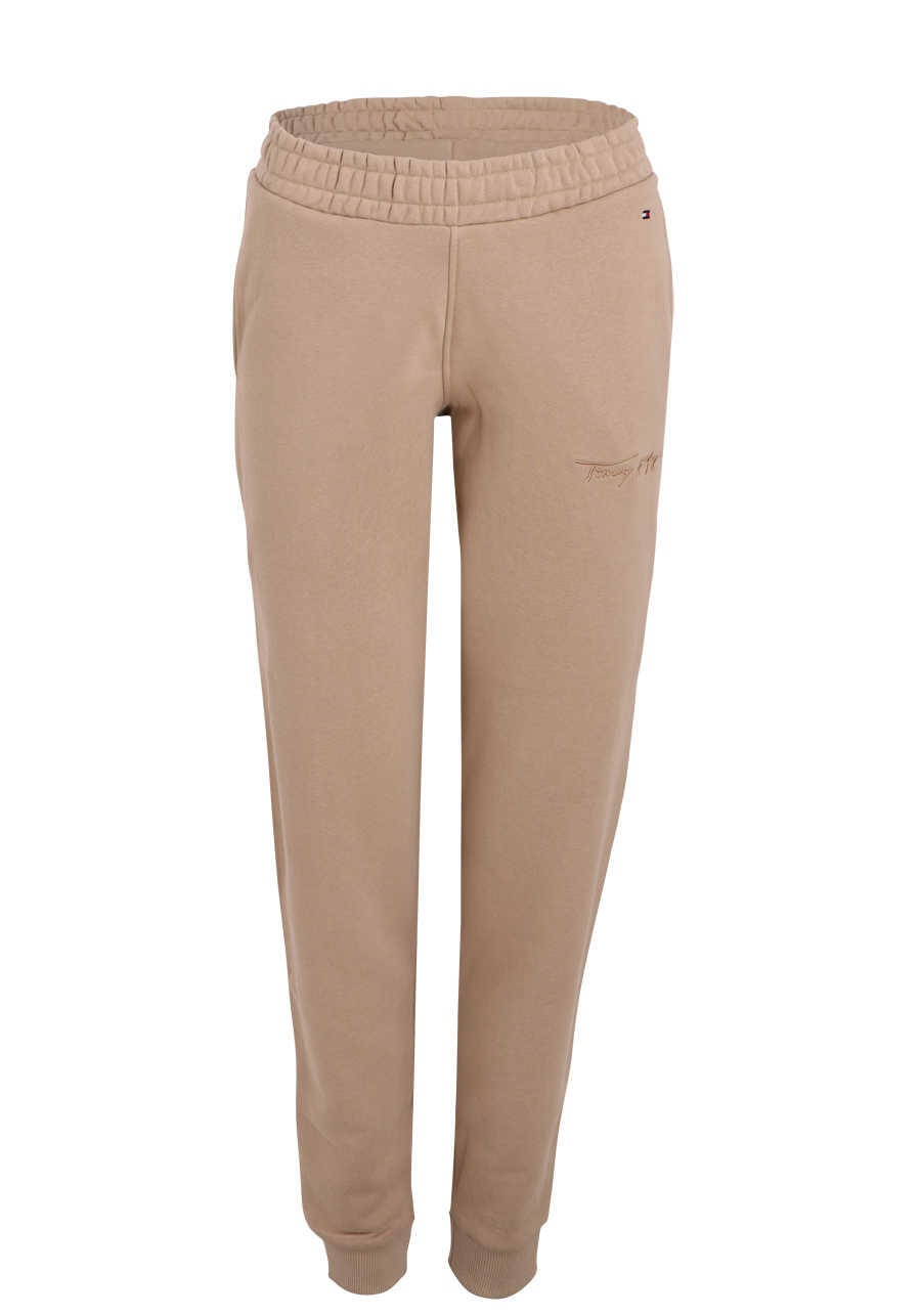 Produktbild fr 'TOMMY HILFIGER Sweatpants Gummibund mit Tunnelzug Taschen Label Stick beige'