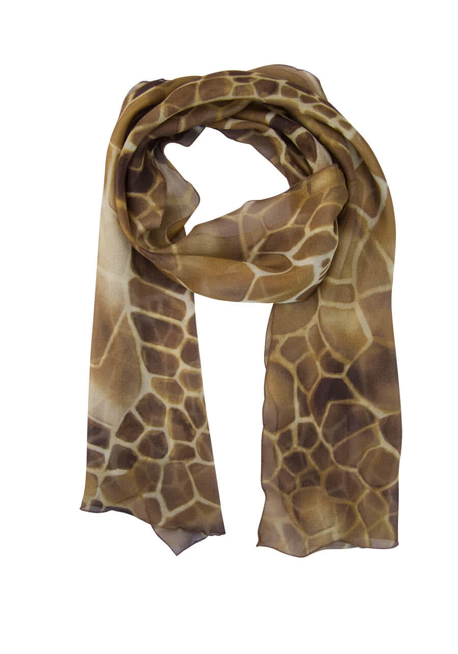 Produktbild fr 'Tuch Allover Druck Animal-Print braun'