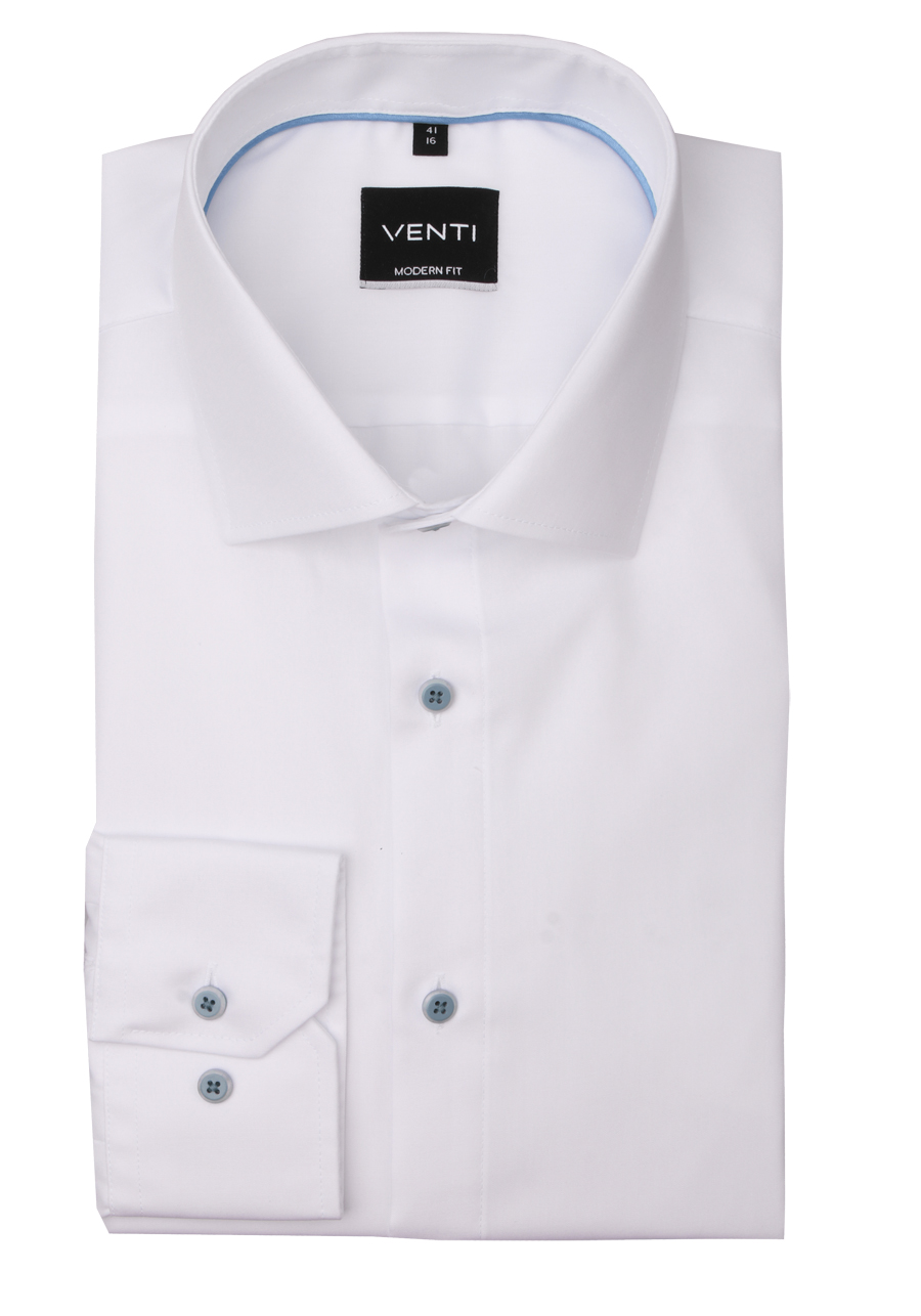 Produktbild fr 'VENTI Modern Fit Hemd Langarm New Kent Kragen Popeline wei'