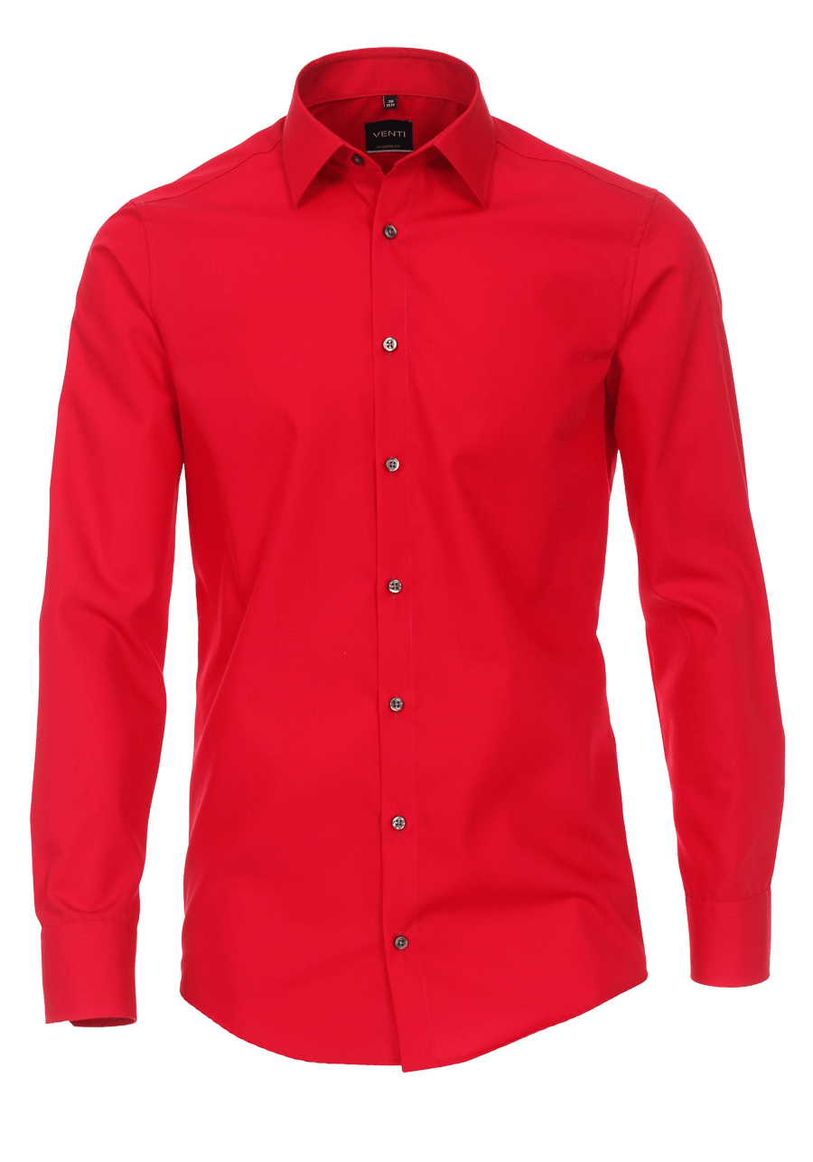Produktbild f�r 'VENTI Modern Fit Hemd Basic Kent Langarm Popeline rot'