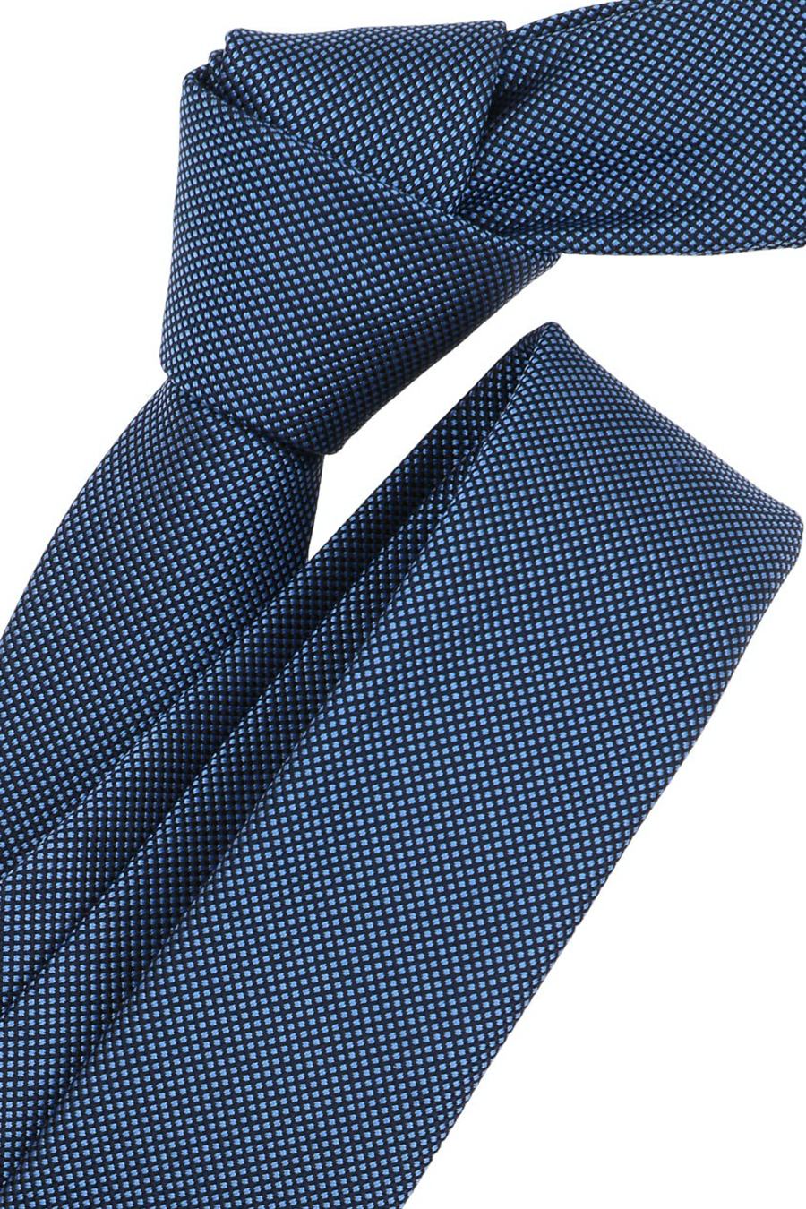 VENTI Krawatte aus Seide dunkelblau und Polyester Muster