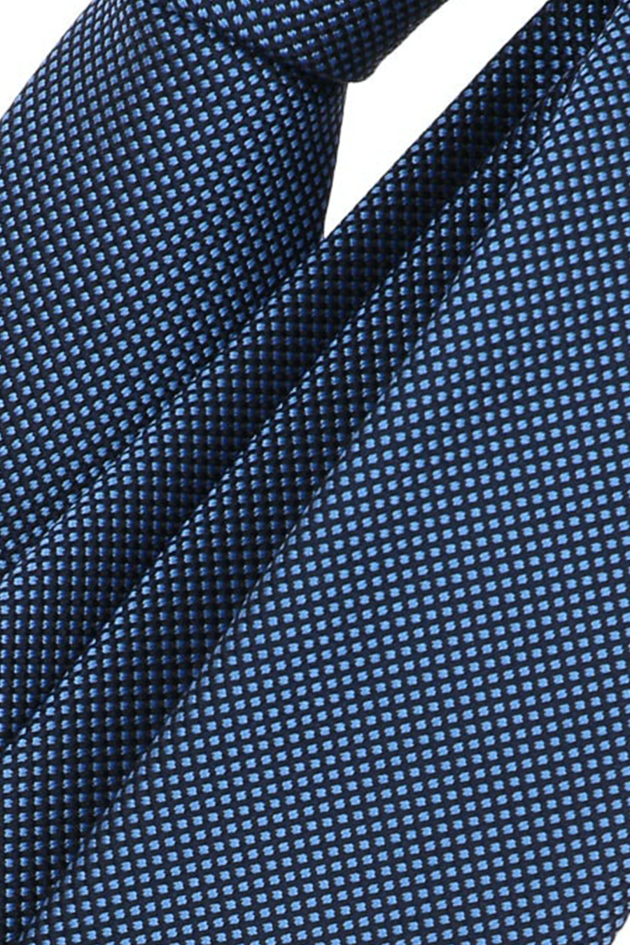 VENTI Krawatte Seide Muster und dunkelblau Polyester aus