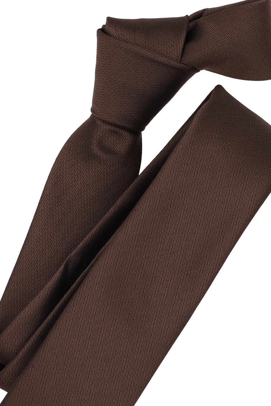 5 VENTI breit Polyester cm aus braun Seide Krawatte und