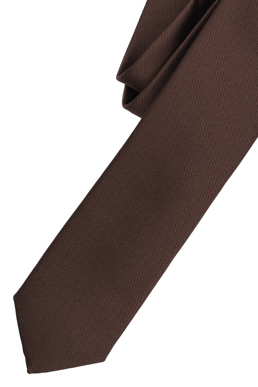 VENTI Krawatte aus Seide und Polyester 5 cm breit braun | Breite Krawatten