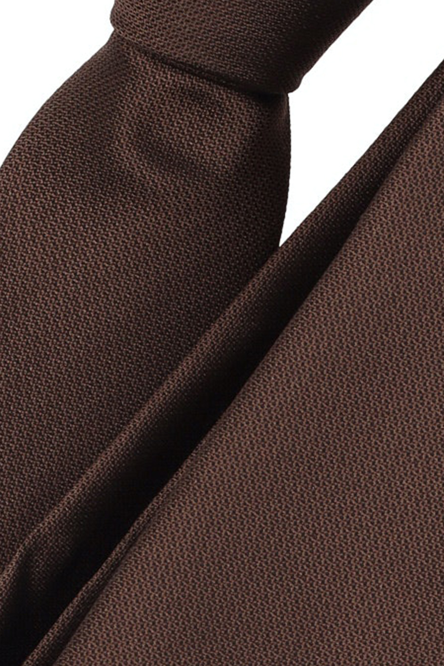 VENTI Krawatte aus Seide und Polyester 5 cm breit braun