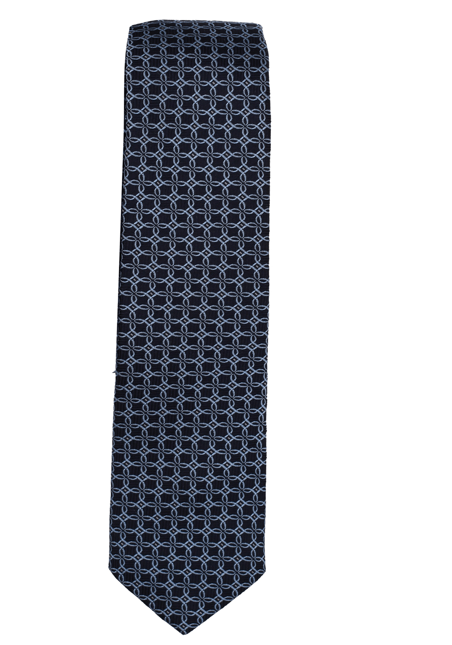 Produktbild f�r 'VENTI Krawatte aus reiner Seide 6 cm breit Muster blau'