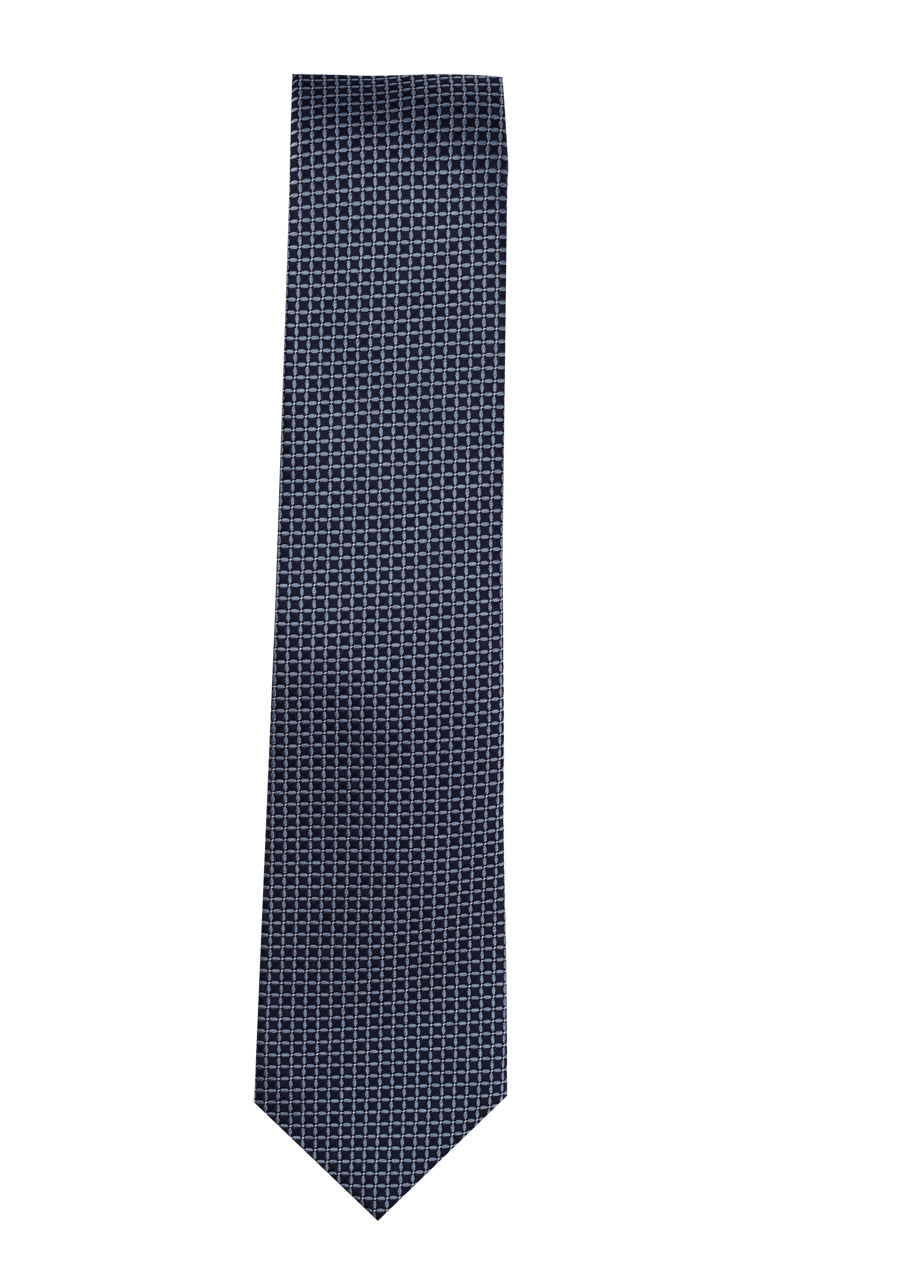 Produktbild f�r 'VENTI Krawatte aus reiner Seide 6 cm breit Muster dunkelblau'