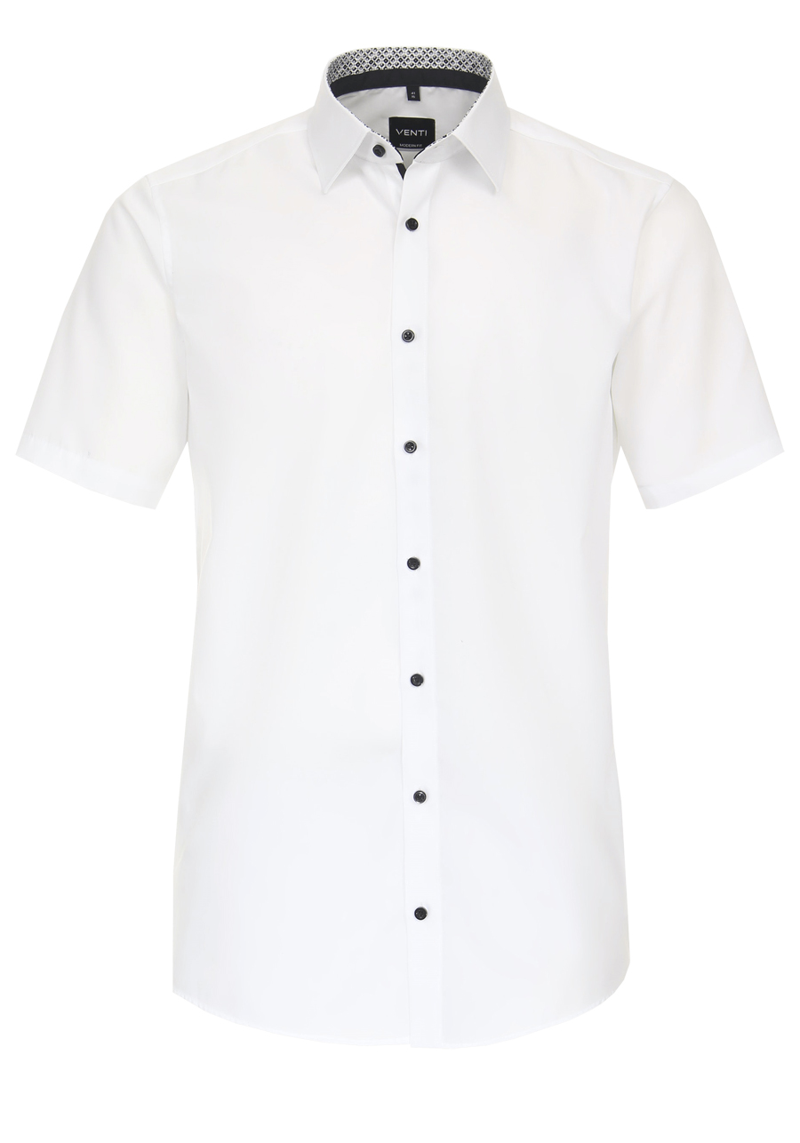 Produktbild fr 'VENTI Modern Fit Hemd Halbarm Haifischkragen wei'