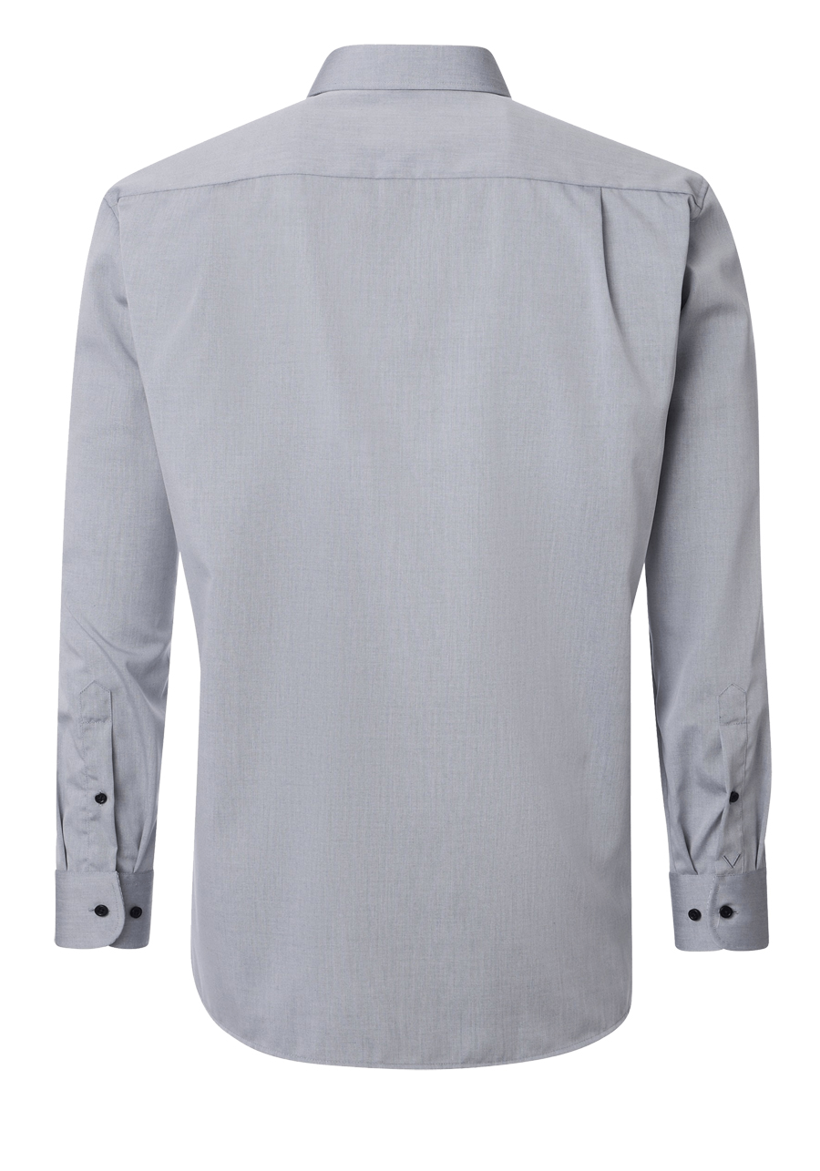 Produktbild f�r 'VENTI Comfort Fit Hemd Langarm New Kent Kragen Popeline grau'