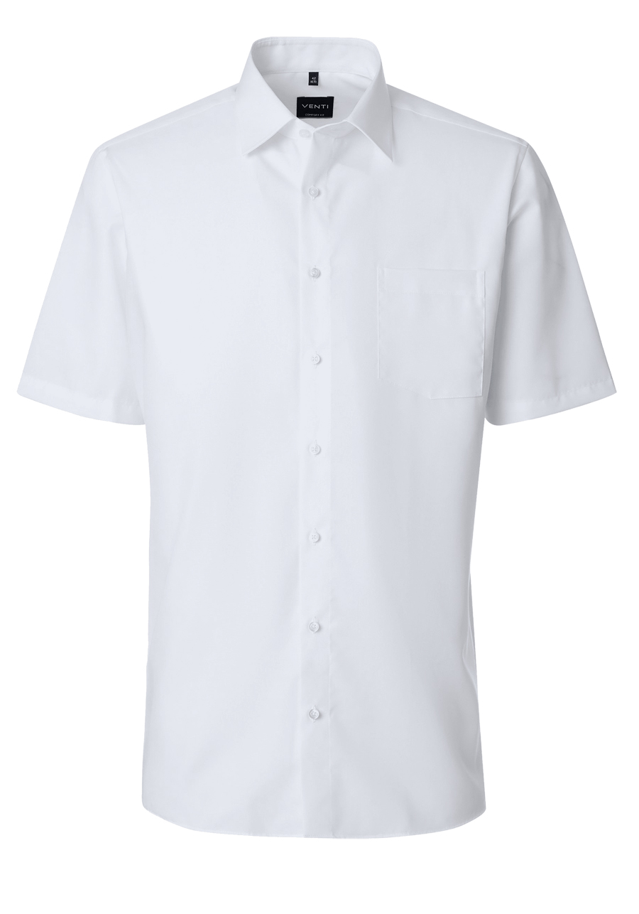 Produktbild f�r 'VENTI Comfort Fit Hemd Halbarm Basic Kent Popeline wei�'