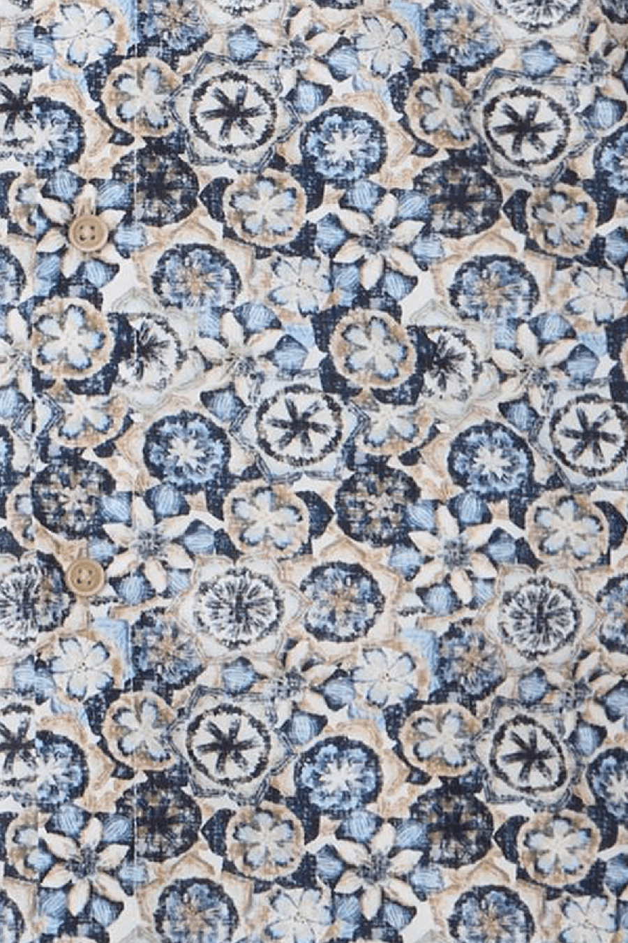 Produktbild fr 'VENTI Modern Fit Hemd Langarm New Kent Kragen Blumenmuster blau'