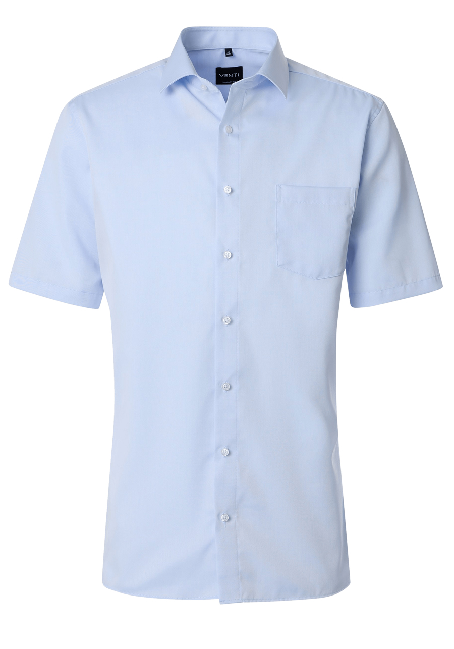 Produktbild f�r 'VENTI Comfort Fit Hemd Basic Kent Halbarm Twill hellblau'