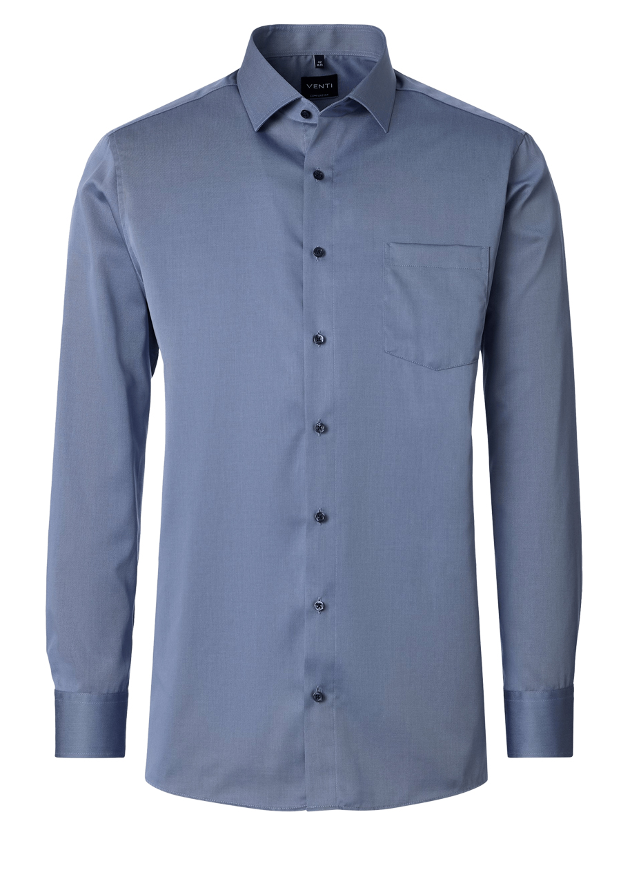 Produktbild f�r 'VENTI Comfort Fit Hemd Basic Kent extra langer Arm Twill dunkelblau'